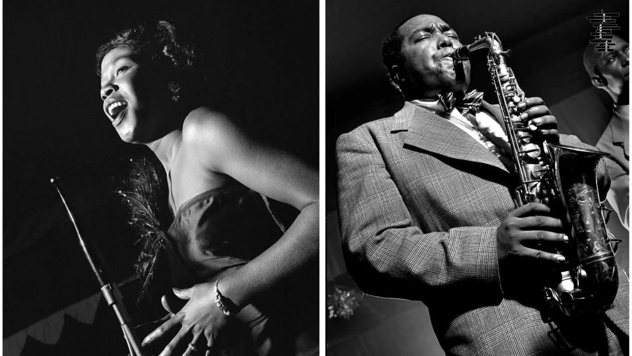 Left Sarah Vaughan; Right Charlie Parker (Dated 1949)