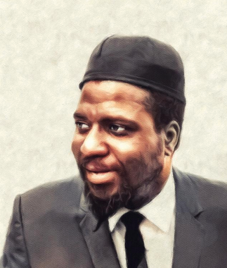 A sketch of Thelonious Monk
