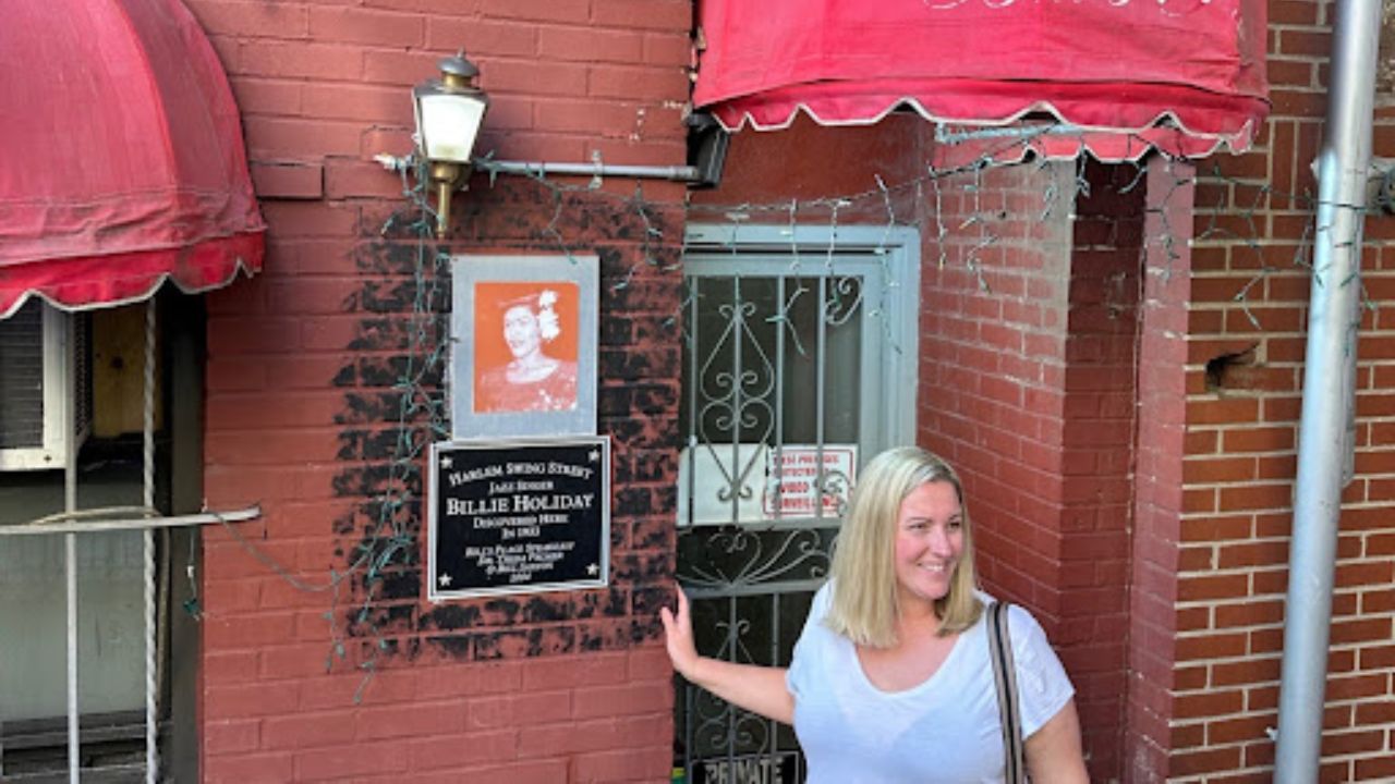 Billie Holiday discovery plaque.